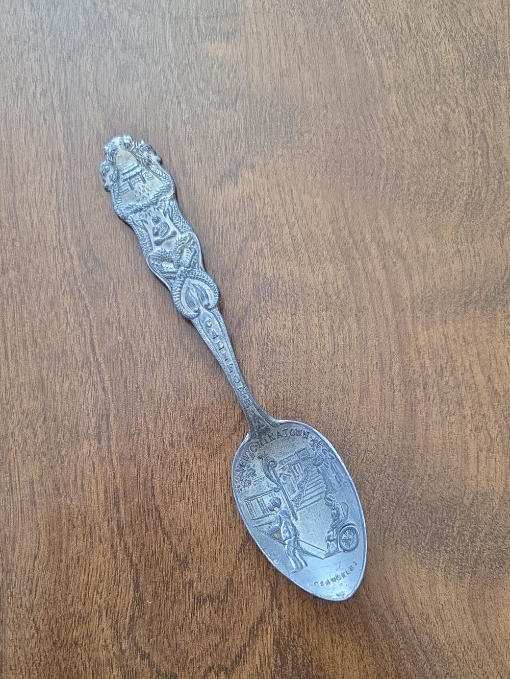 Collector Silver-Tone Decorative Souvenir Spoon - Silver